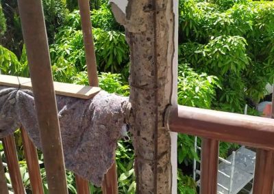 Saneamiento de cornisas. Tratamiento para el hierro Rehabilitación y reformas Esaú